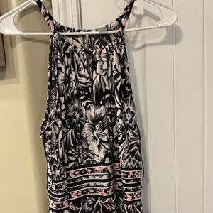 Dress, halter-like top, maxi